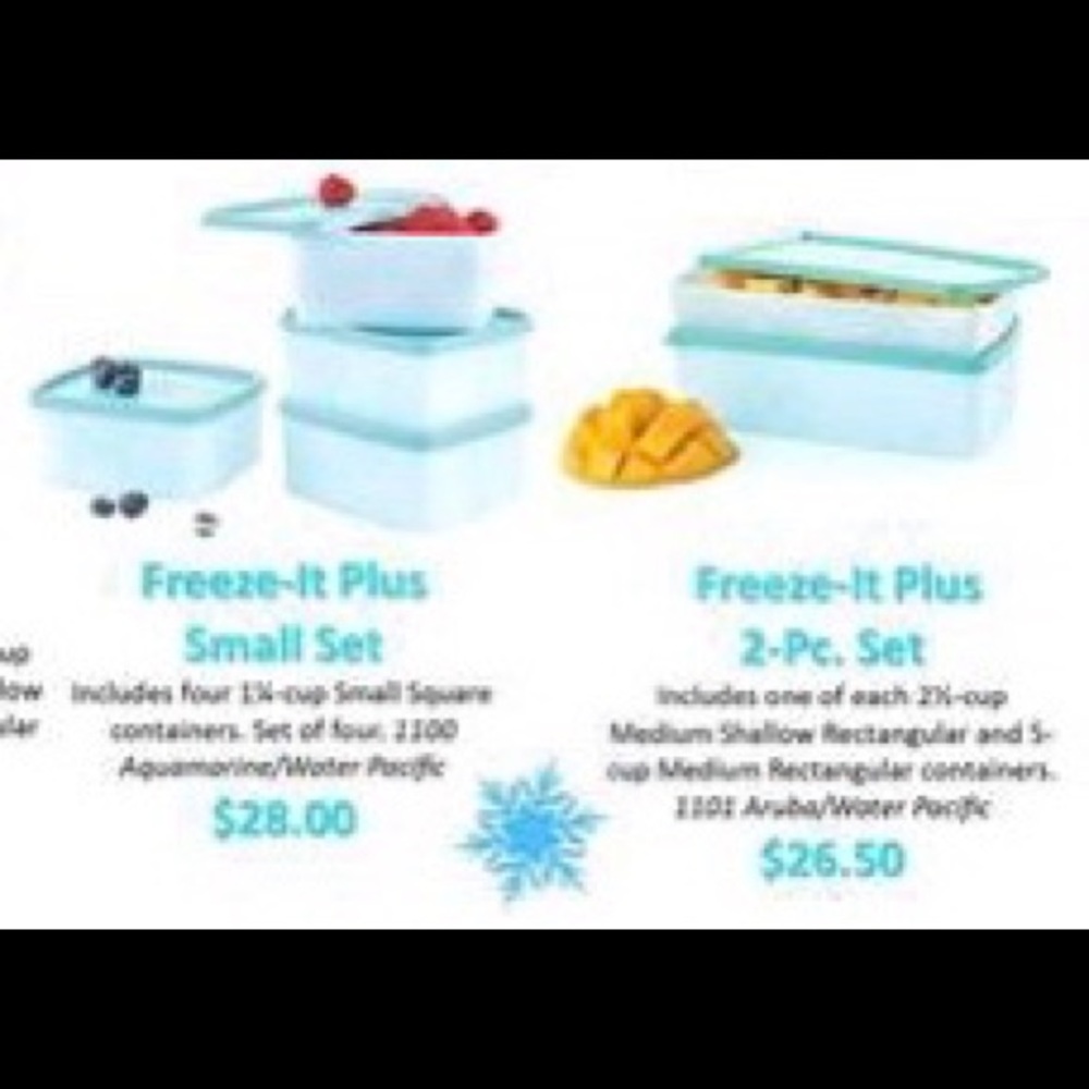Tupperware Freeze-it Plus Set
